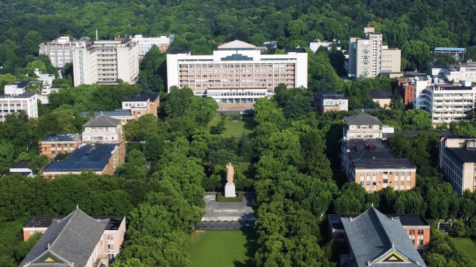 4k航拍浙江大学-玉泉学区