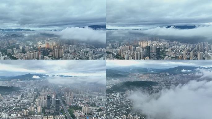 城市上空的云海