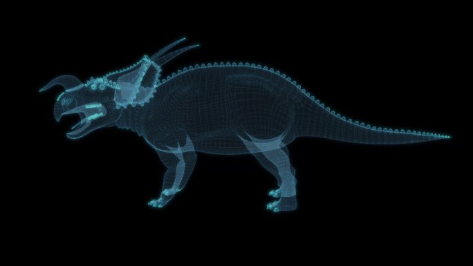 恐龙 Einiosaurus 野牛龙水牛