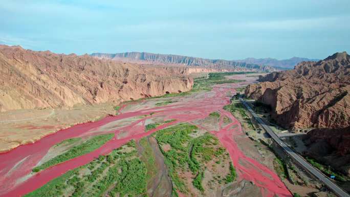 独库公路神秘大峡谷航拍V1-0048