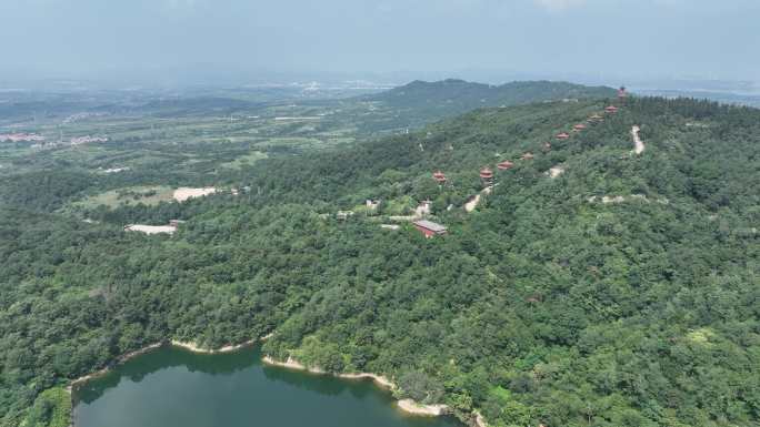 航拍山东省荣成市圣水观景区的盛夏风光