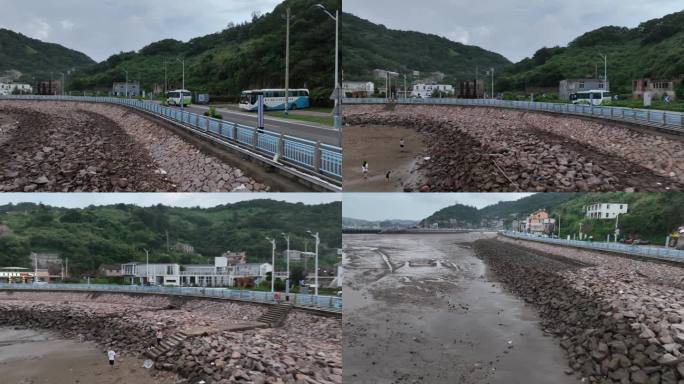 洞头岛海岸线防浪堤