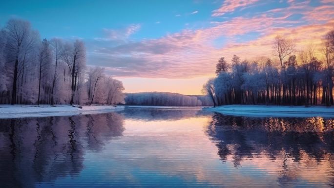 冬季唯美雪景