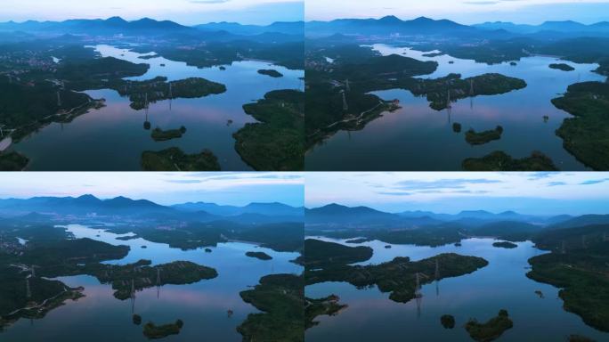 水库山水美景 绿水青山就是金山银山