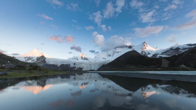 西藏萨普雪山延时