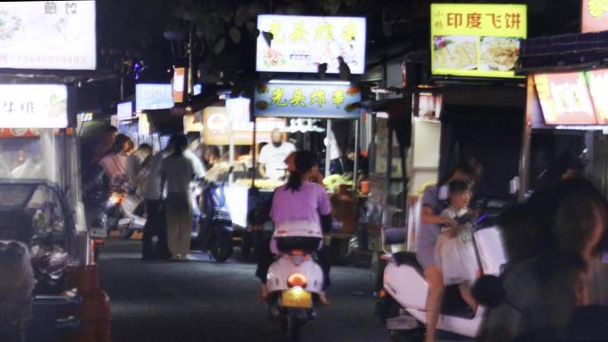 城市路边小吃，地摊经济夜市