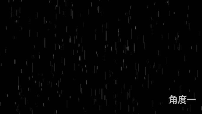 【4K】五组 下雨  带通道视频