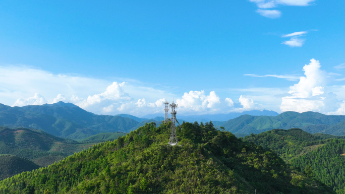 （原创）5g4g信号发射塔基站通讯塔素材