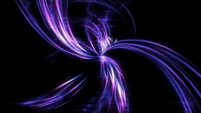 4K彩色蓝紫色魔法能量吸收-带透明通道