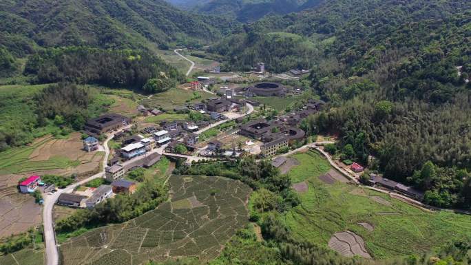 福建漳州土楼科岭村南靖县梅林镇红色景点