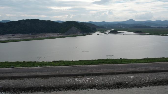 台州温岭城南大斗山海边航拍