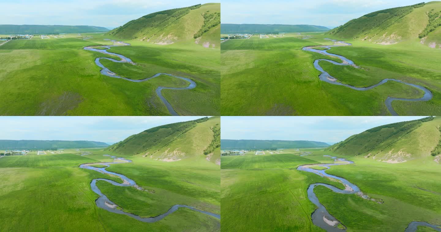 自然风景草原河流生态环境