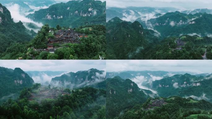 十八洞村航拍4K大景