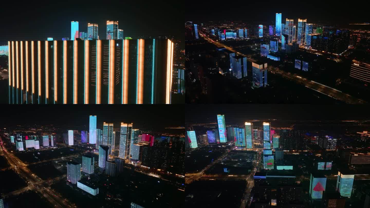 杭州亚运灯光秀 未来科技城