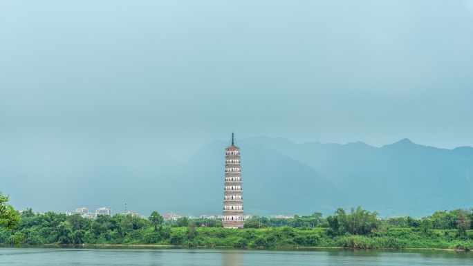 8K广东省英德市文峰塔延时