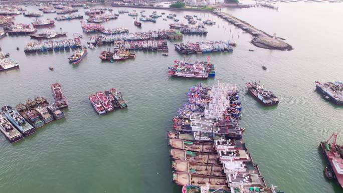 2023广东阳江闸坡南海开渔节前夕航拍
