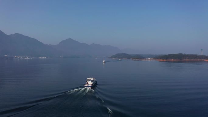 江西九江庐山西海风景区航拍4k