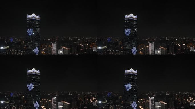 上海北外滩闪电航拍