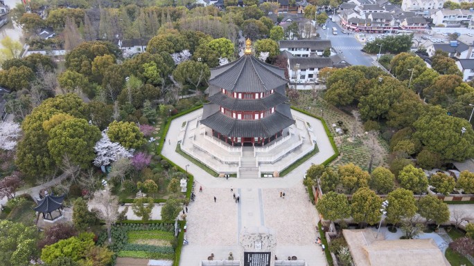 苏州地标枫桥寒山寺