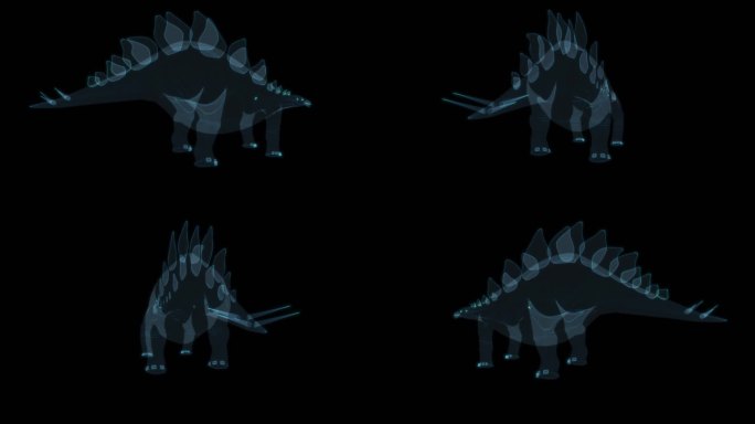 剑龙 Stegosaurus 远古生物