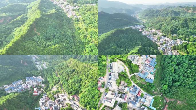 甘肃 天水 村庄 山路 航拍 原片 4K