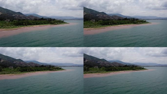 中国云南玉溪市抚仙湖红沙滩风景