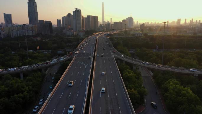 天津交通 城市交通 立交桥 道路