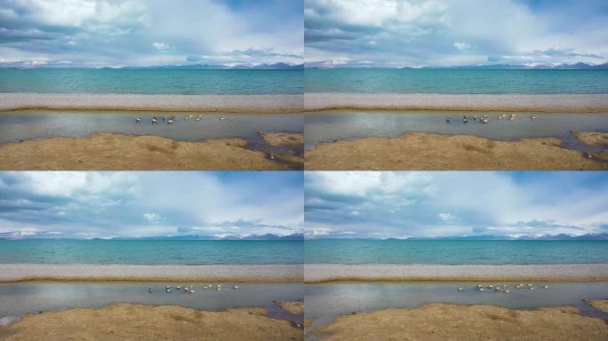 西藏纳木错圣象天门航拍