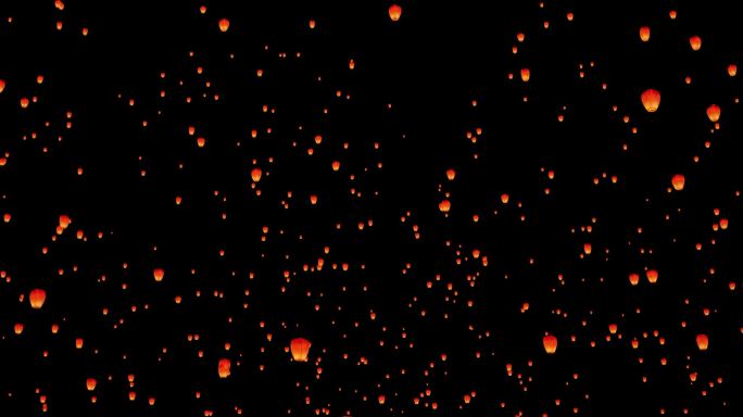 8K中秋孔明灯