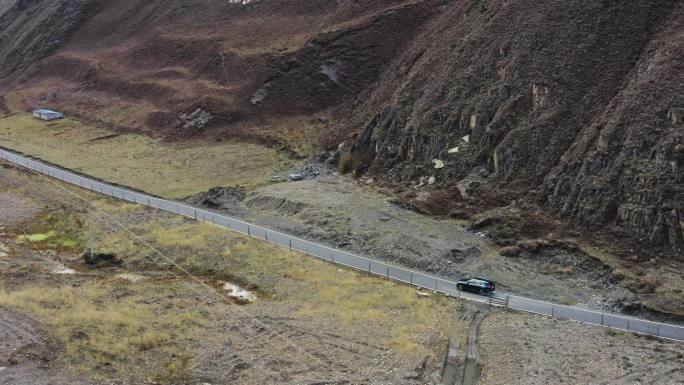 汽车自驾四川甘孜公路康定 雪山山区