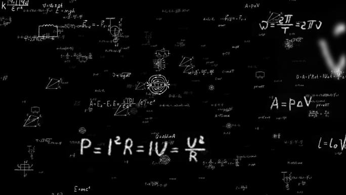 物理公式粒子冲屏带通道素材初高中物理学习