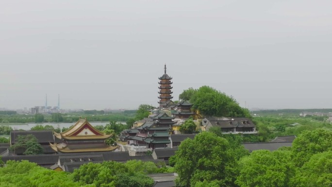 金山寺航拍空镜C028