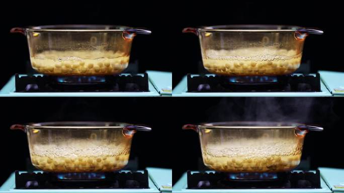 高清煮鸡头米4K视频素材