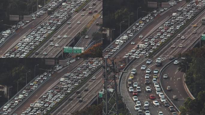 重庆晚高峰堵车