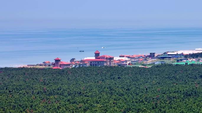 养马岛海边风景航拍