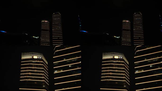 汇丰银行大楼夜景
