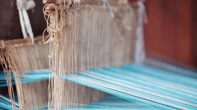 壮族织布刺绣视频素材