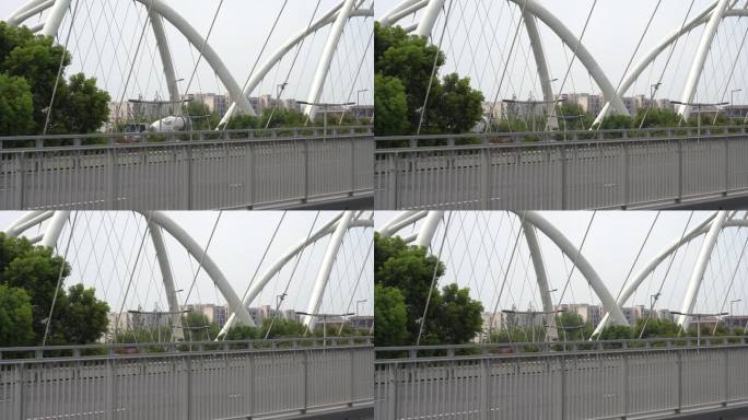 上海  桥上 城市 桥  4K分辨率
