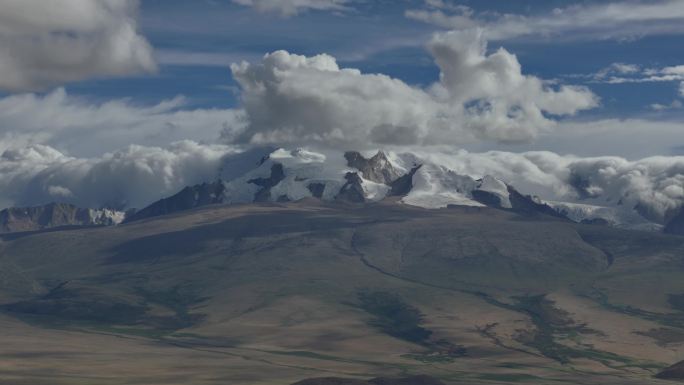 西藏日喀则 希夏邦马峰 4K航拍