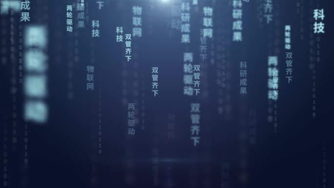 科技代码文字流