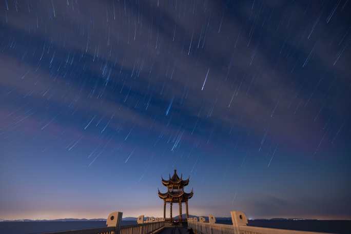 无锡星空马山星轨望湖亭