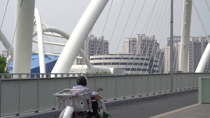 上海  桥上 城市 桥  4K分辨率
