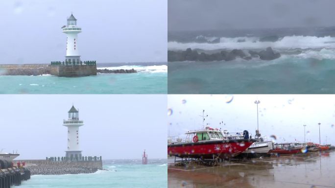 【4K】海南台风素材