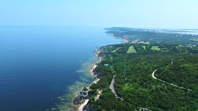 养马岛海边风景航拍