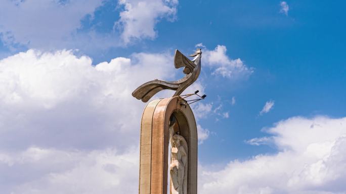 银川城市地标大范围延时合集