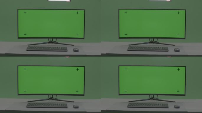 电脑屏幕绿幕绿屏抠像合成