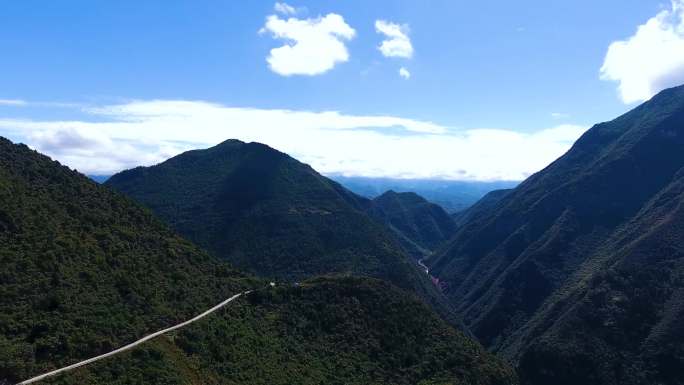 T0487航拍盘山公路