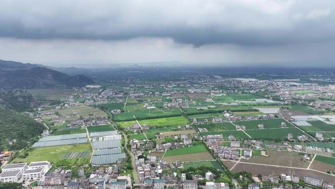 台州温岭箬横田园风光航拍