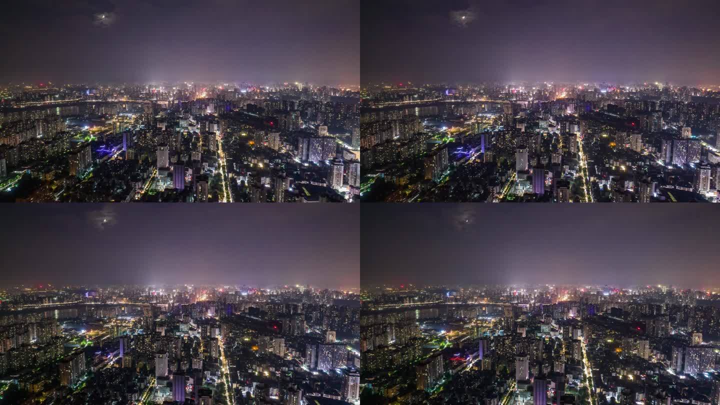 4K移动延时航拍重庆夜景