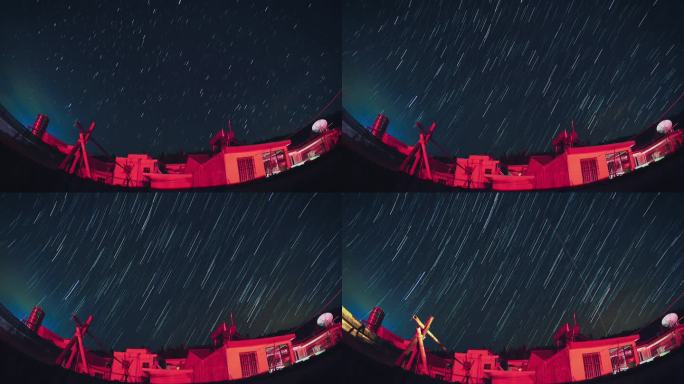 唯美的天台星轨延时摄影